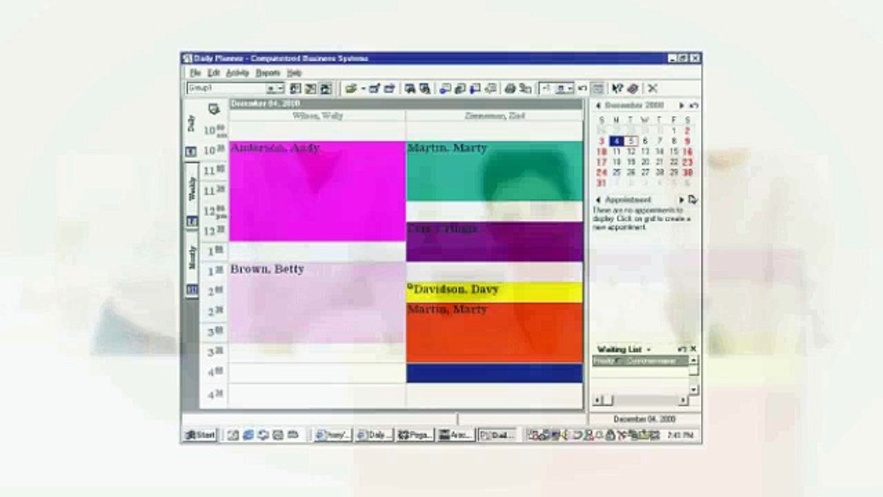 Appointment Book Software