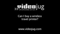 Can I buy a wireless travel printer?: Computer Printers And Ink
