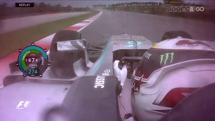 Lewis Hamilton Pole Position Lap Malaysian GP 2015
