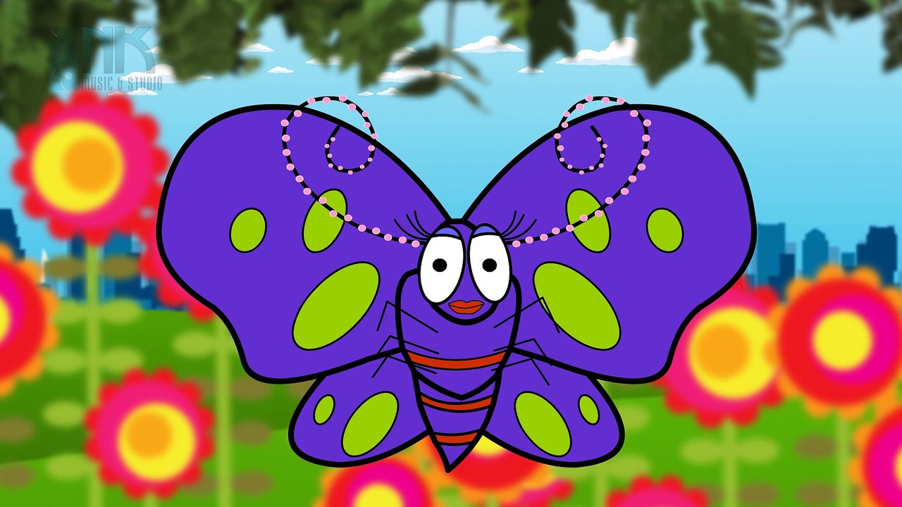 A Pretty Purple Butterfly | Nursery Rhymes, Children Songs, Kids Song | Kindergarten
