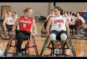 America Cup womens wheelchair basketball USA vs  CANADA