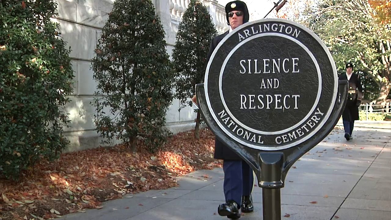 Tomb Guards at the Tomb of the Unknowns in Arlington National Cemetery protect and honor those who gave everything in se