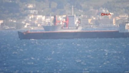 Bodrum Ege'de Kuru Yük Gemisi Karaya Oturdu