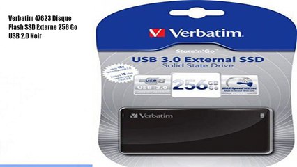 Verbatim 47623 Disque Flash SSD Externe 256 Go USB