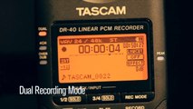 Tascam DR40 4-Track Portable Handheld Digital Audio Recorder Overview | Full Compass