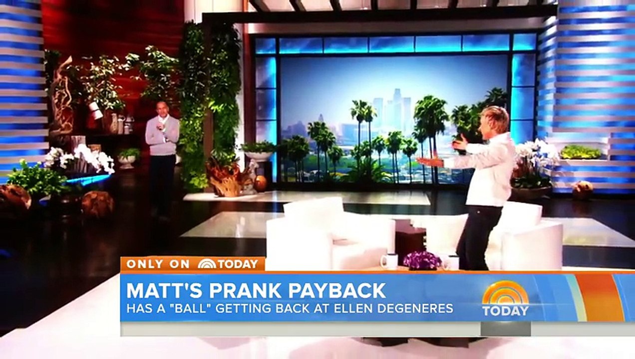 Matt Lauer Revenge Pranks Ellen DeGeneres! _ TODAY