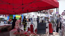 Echt-Alarm - Feuerwehr Bad Neustadt rückt aus - Realeinsatz 150 J. FF NES  - brennt Baum nach Blitz