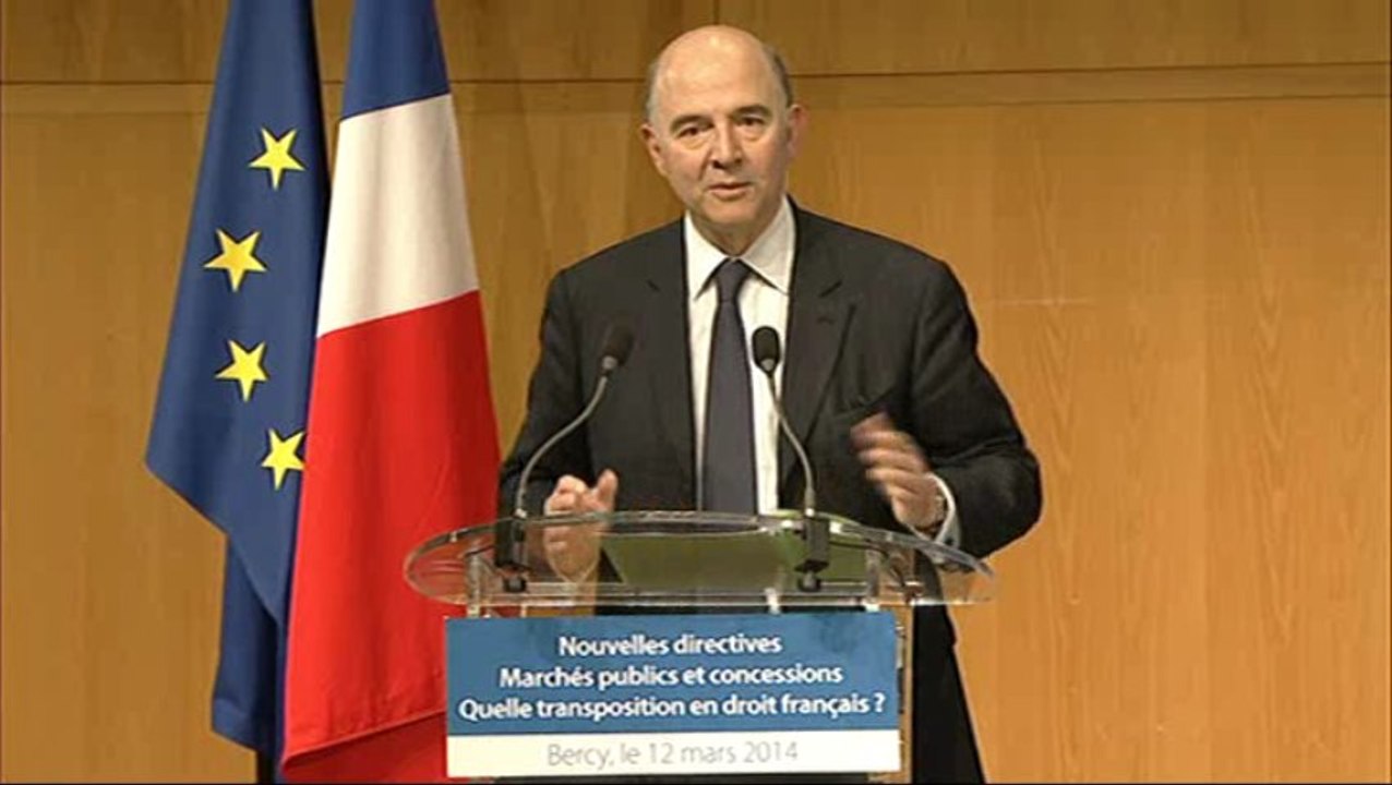 Archive - Intervention de Pierre Moscovici au colloque sur la transposition des nouvelles directives européennes sur la commande publique