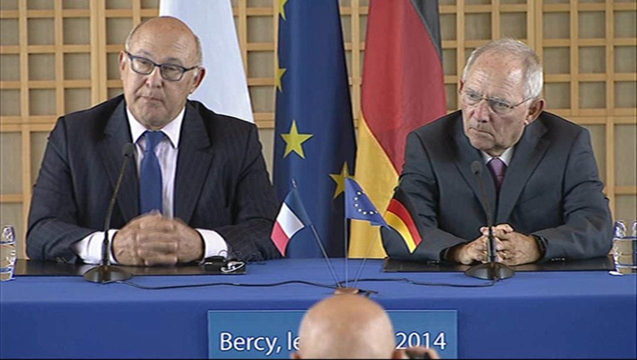 Archive - Rencontre franco-allemande à Bercy, le 28 août 2014