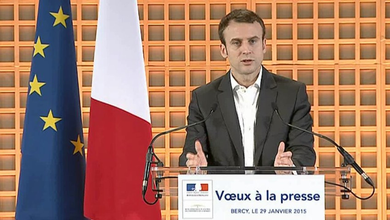 Archive - Emmanuel Macron présente ses voeux à la presse