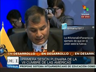 Correa: es hora de la segunda independencia de latinoamerica