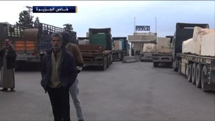 المستثمرون الأردنيون في معبر نصيب ينتقلون باتجاه الأردن