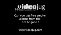 Can you get free smoke alarms from the fire brigade?: Smoke Alarms