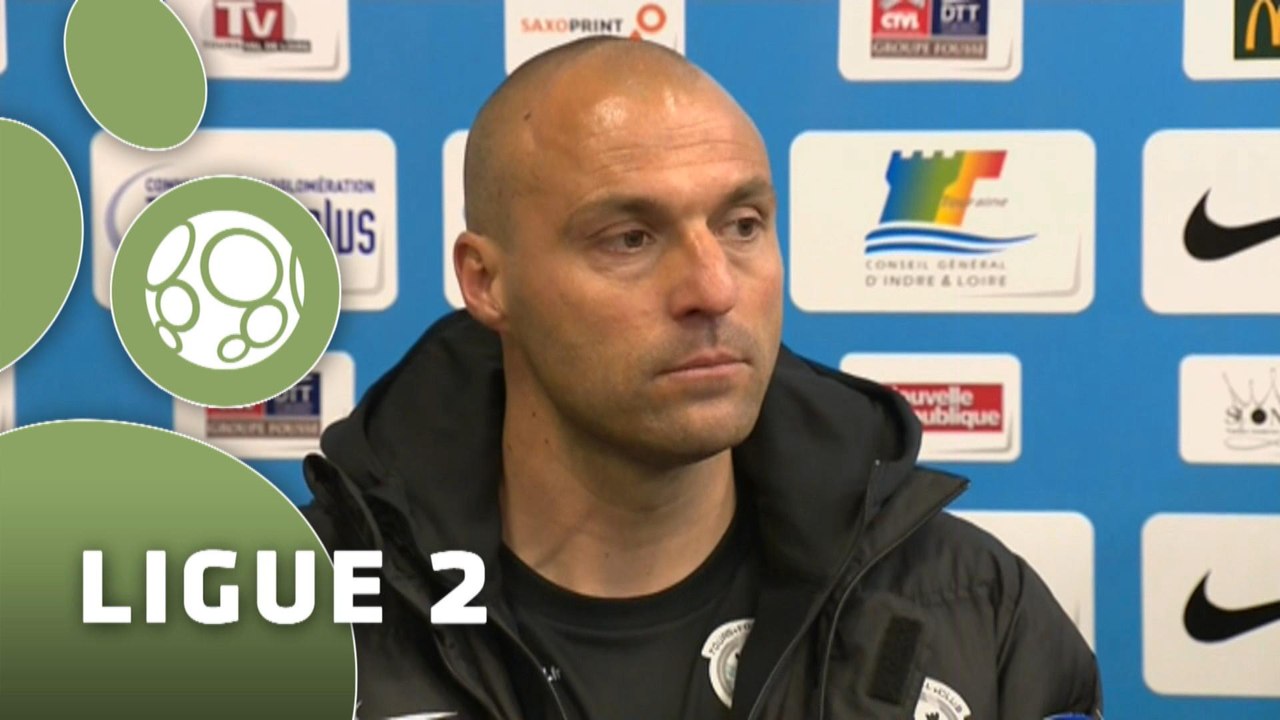 Conférence de presse Tours FC - Stade Lavallois (1-1) : Gilbert  ZOONEKYND (TOURS) - Denis ZANKO (LAVAL) - 2014/2015