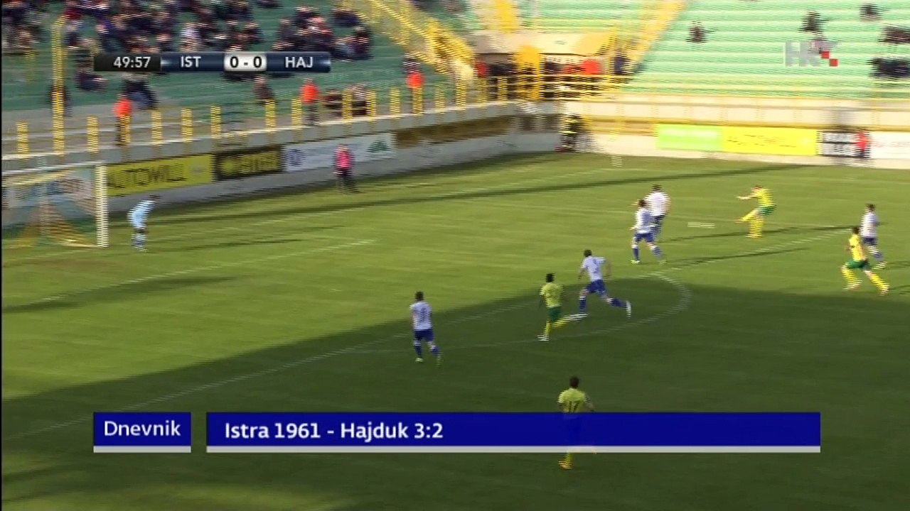 Istra 1961 - Hajduk 3-2, golovi, 11.04.2015. HD
