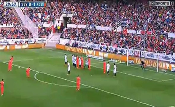 sevilla-barcelona 0-2 Neymar goal