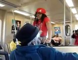 editedATL Hoodrat aka SOULJA GIRL goes crazy on the Marta