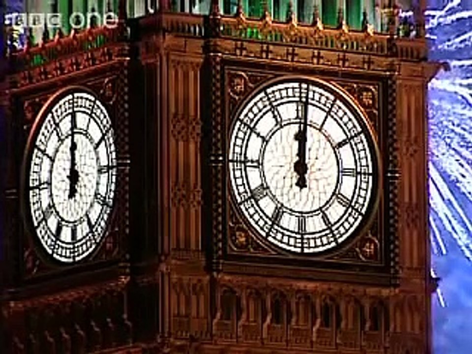 London Fireworks on New Year's Day 2008 - New Year Live - BBC One
