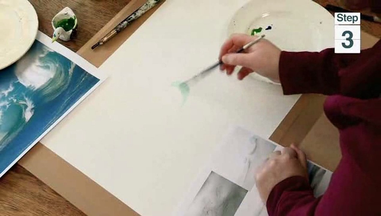 How To Paint A Wave