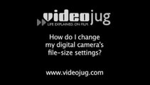 How do I change my digital camera's file-size settings?: Managing Your Digital Photos
