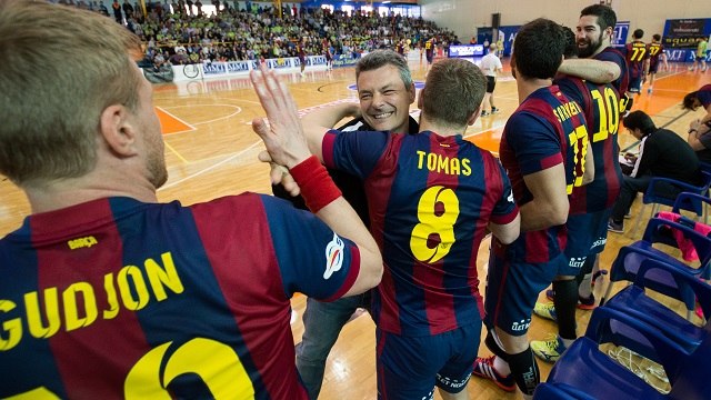FCB Handbol: Reaccions títol de lliga 2014/15
