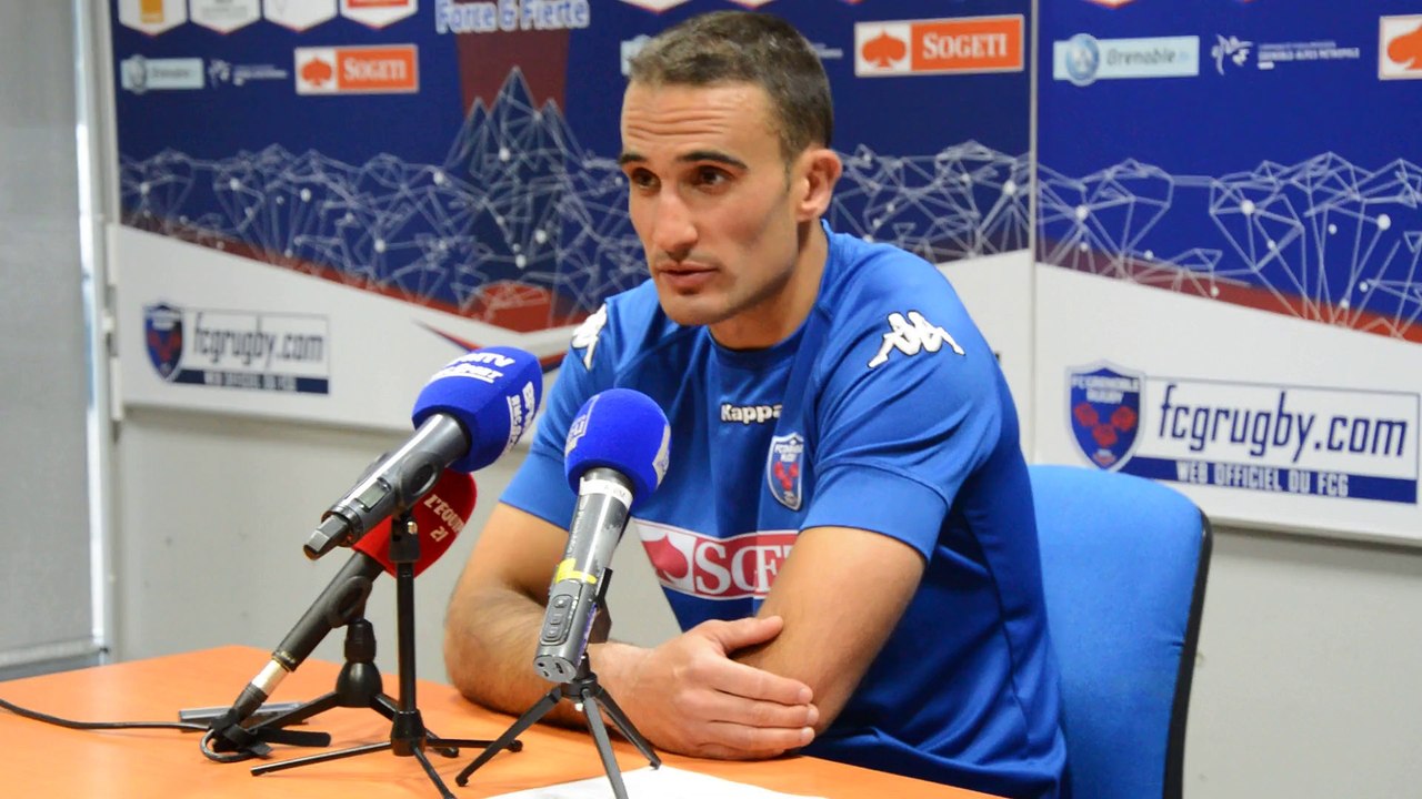 Fabien Gengenbacher après la défaite de Grenoble contre Toulon