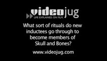 What sort of rituals do new inductees go through to become members of Skull and Bones?: Skull And Bones