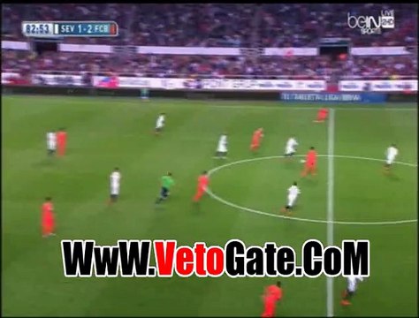 كيفن جاميرو يتعادل بالهدف الثانى اشبيليه فى برشلونه