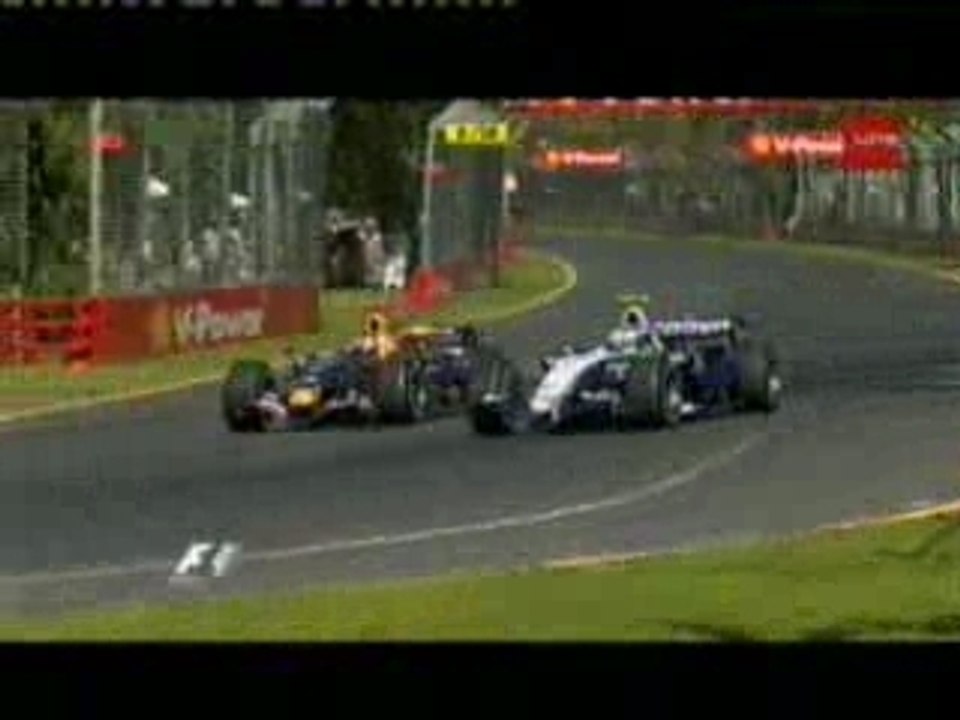 accrochage entre Coulthard et Wurz