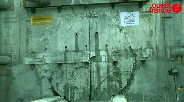 Métro de Rennes : le tunnelier Elaine a surgi à Cleunay