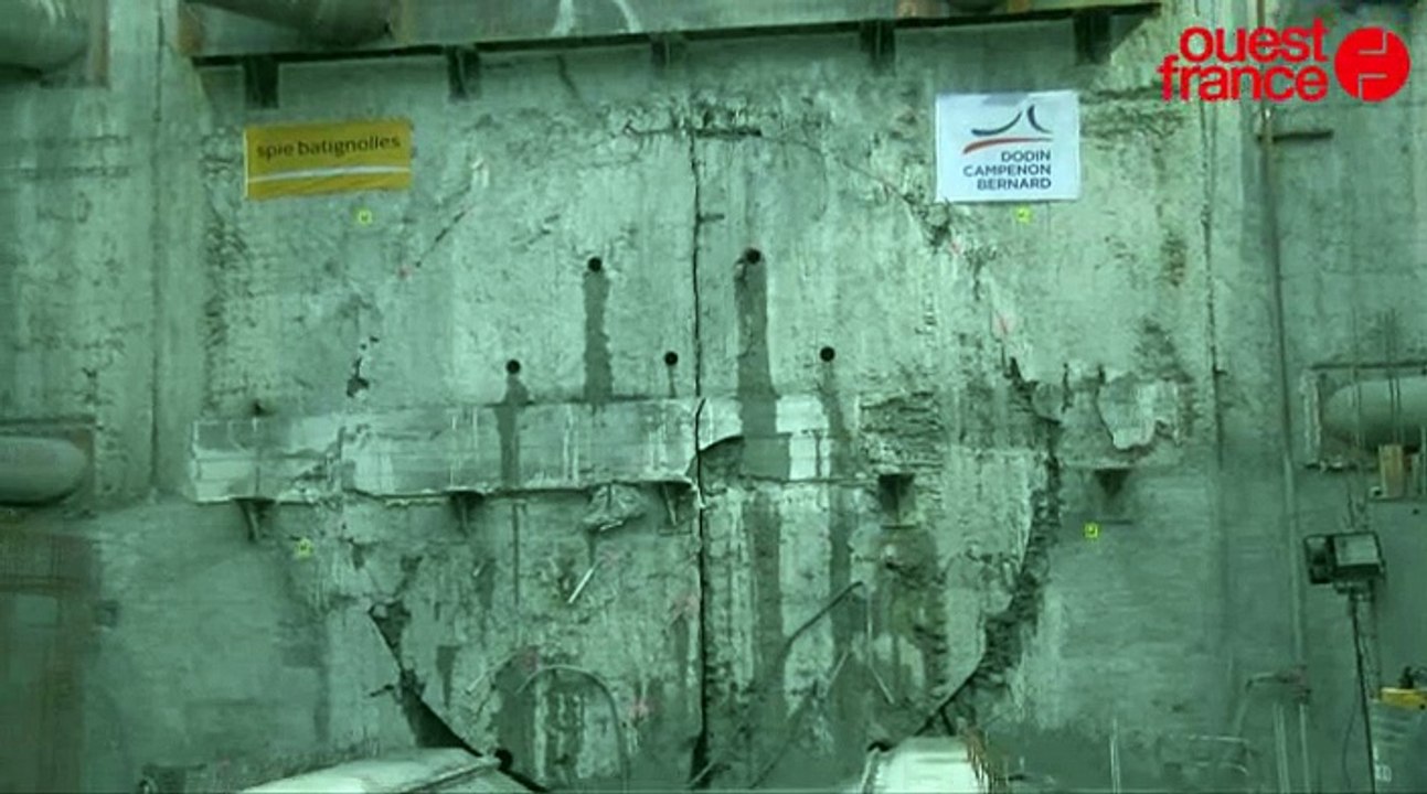 Métro de Rennes : le tunnelier Elaine a surgi à Cleunay