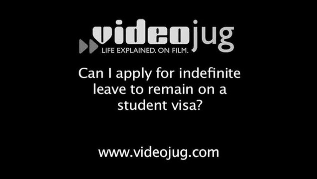 Can I apply for indefinite leave to remain on a student visa?: Student Visas