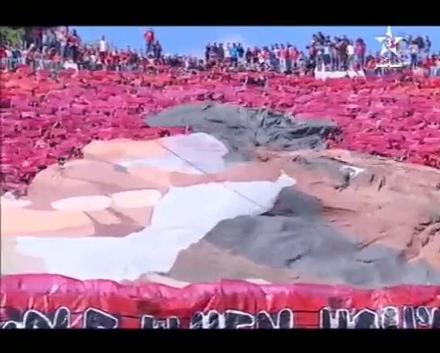 Tifo Derby Wac vs Raja 11/04/2015 - تيفو  ديربي 118 الوداد والرجاء