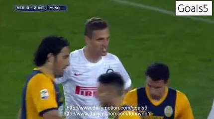 Luca Toni Penalty MISS Verona 0 - 2 Inter Serie A 11-4-2015
