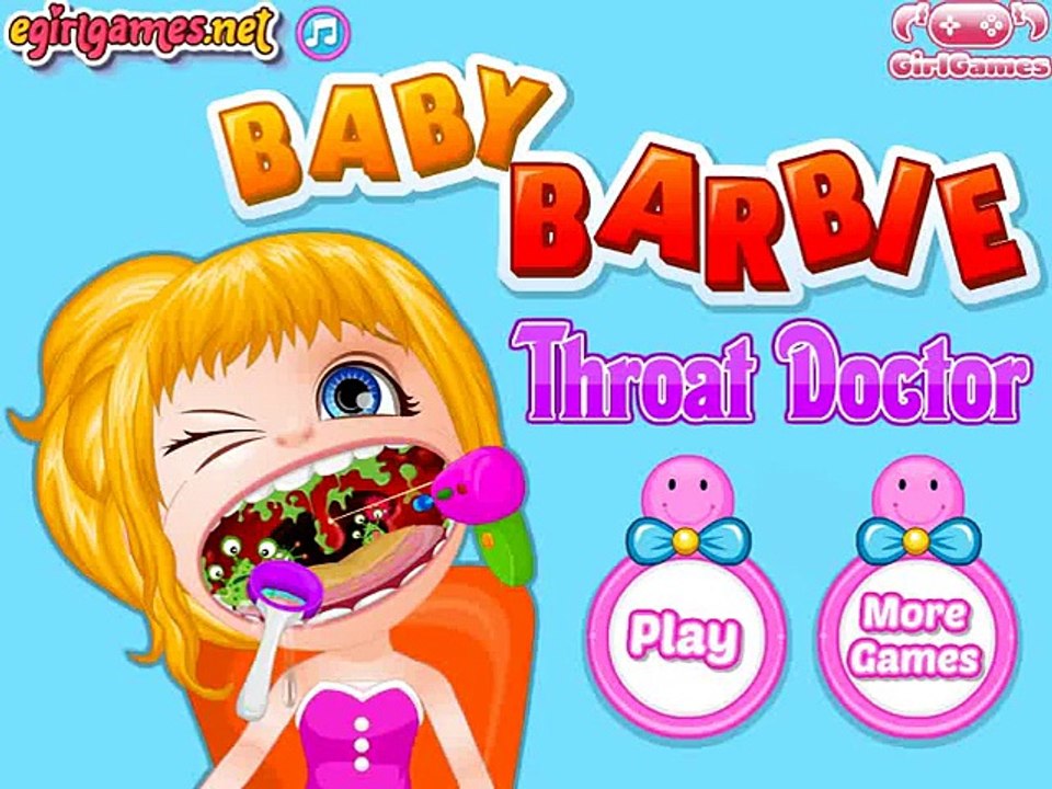 ベビーバービースロート医者 - のどの痛みドクターバービーゲーム