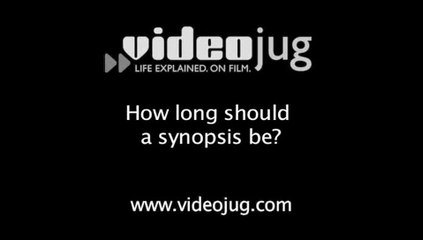 How long should a synopsis be?: Getting An Agent