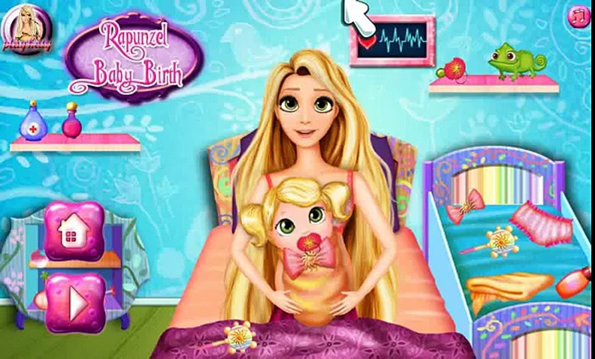 ラプンツェルの美しい赤ちゃんを産む - ラプンツェルのベビー誕生ゲーム