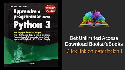 Download PDF Apprendre programmer avec Python 3