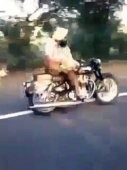 sardar gee  on bike WoW
