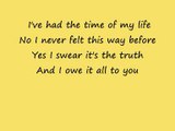 Dirty Dancing- Time of my life with lyrics