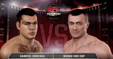 UFC EVENT 185 (Simulation) Gabriel Gonzaga vs Mirko Cro Cop