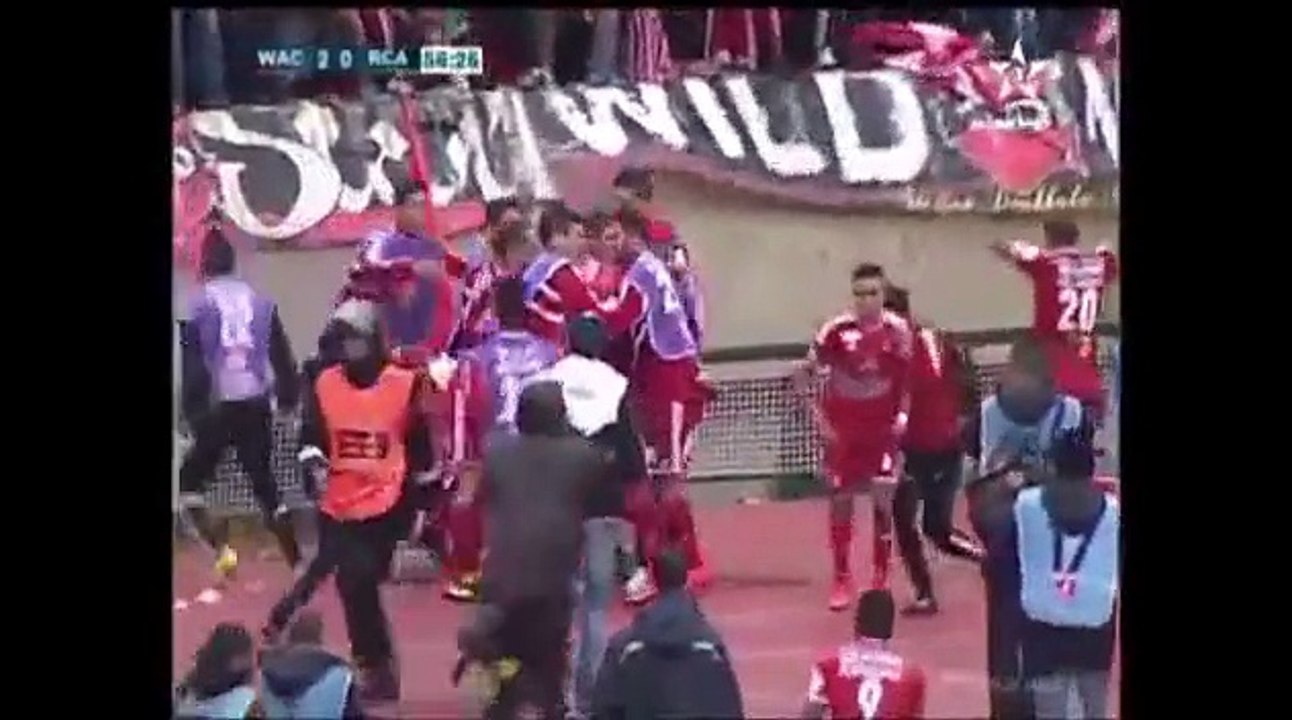 اهداف مباراة  الرجاء البيضاوي 2 - 2 الوداد البيضاوي الدورة 25