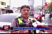 Capturan a chofer de bus acusado de agredir a mujer policía en San Luis