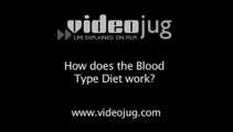 How does the Blood Type Diet work?: Blood Type Diet At A Glance