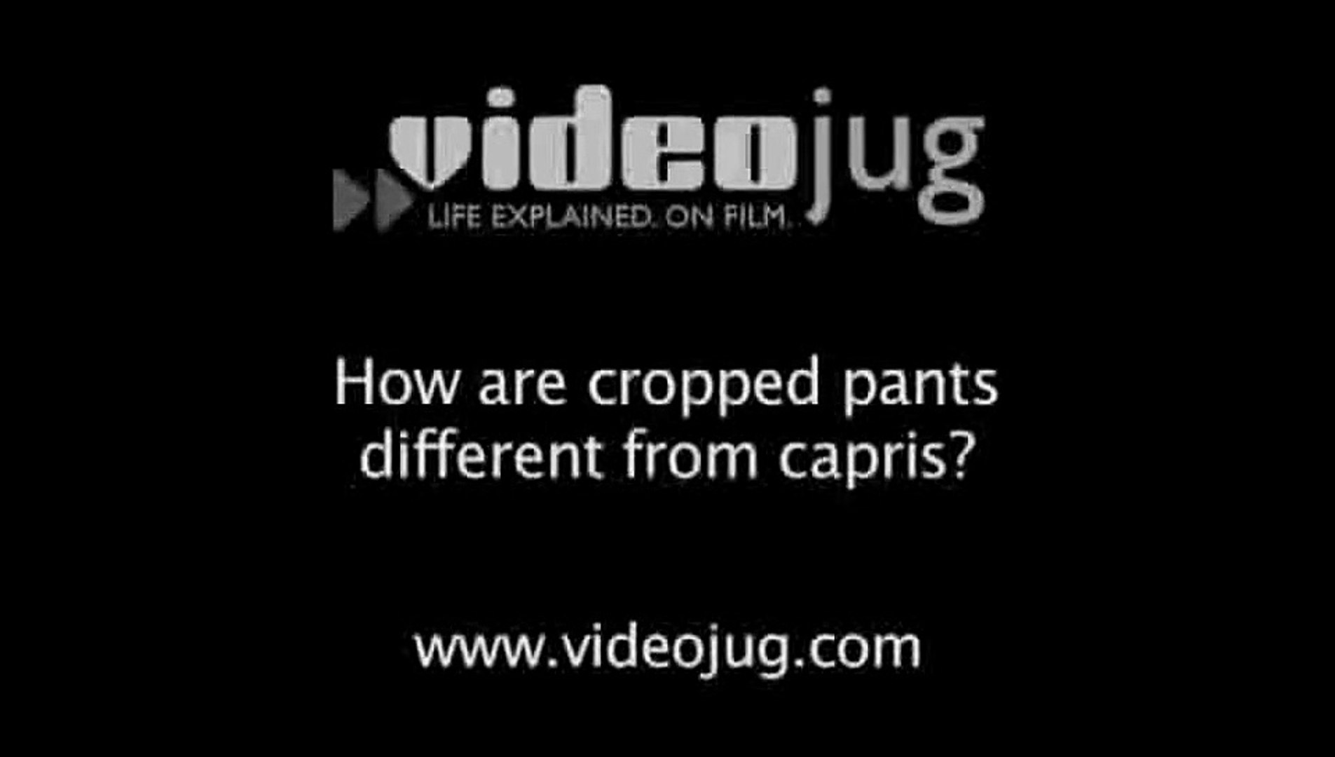 How Are Cropped Pants Different From Capris Dos And Don Ts For Cropped Pants Video Dailymotion