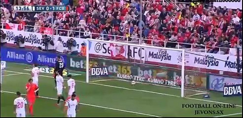 Lionel Messi (0-1) fantastic goal | Sevilla FC - FC Barcelona |  11.04.2015