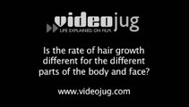 Is the rate of hair growth different for the different parts of the body and face?: Comparing Shaving To Other Hair Removal Methods