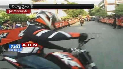 Mesmerising bike stunts in CBIT Carpediem