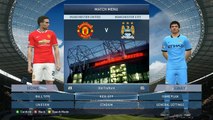 Pro Evolution Soccer 2015 (PES 2015) Premier League Match: Manchester United VS Manchester City