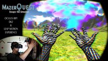 Abducted by a UFO! LEAP Motion   Oculus Rift DK2 Video Walkthrough! (MazerQuest v1.0)